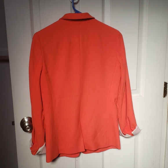 Bright orange J Crew blazer - Picture 2 of 5